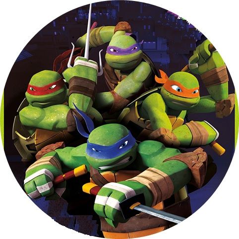 Lamina para Torta Tortugas Ninja