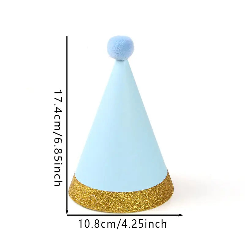 Cono color Pastel con pompón