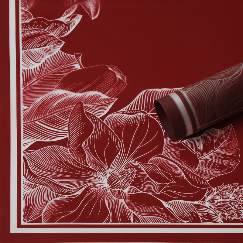 Papel Celofan Coreano Diseño Flores