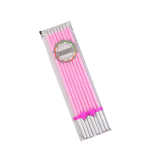 Velas Rosa Pastel x8