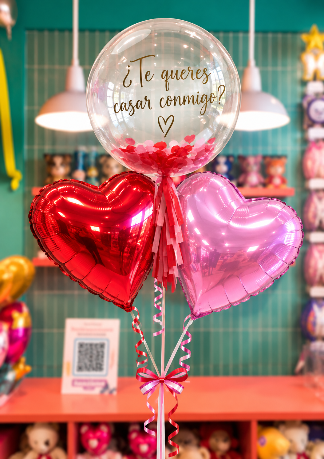 Globo Burbuja Personalizada ¿Te casarías conmigo?