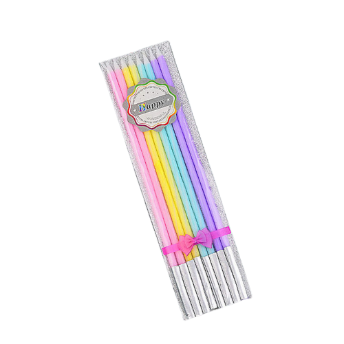 Velas Multicolor Pastel x8