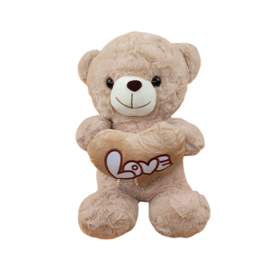 Peluche Oso Marrón con corazón