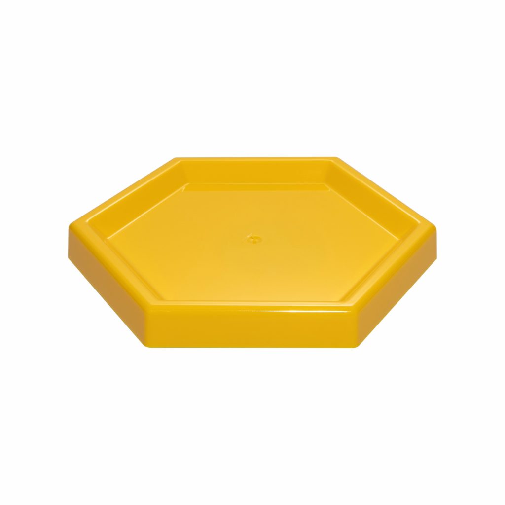 Bandeja Hexagonal Amarillo