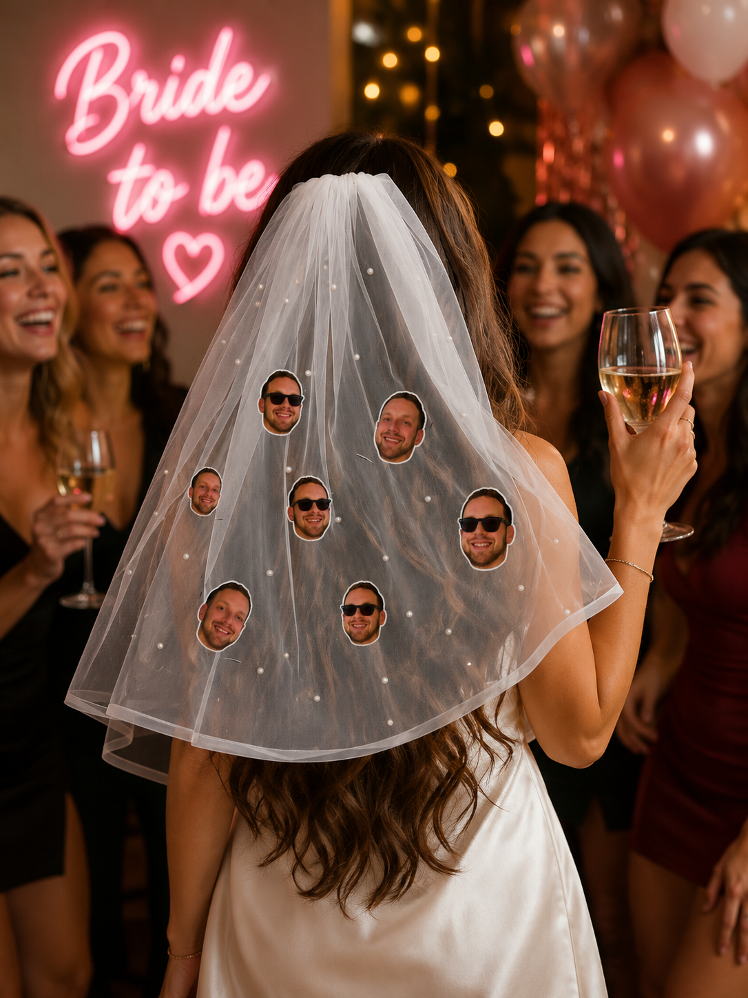 Velo de Novia con Caritas