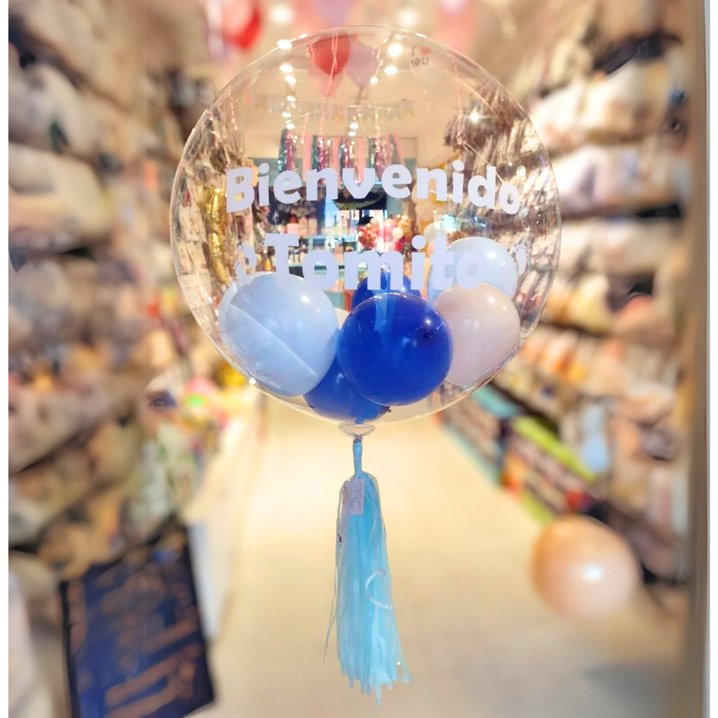 Burbuja Personalizada Con Globitos