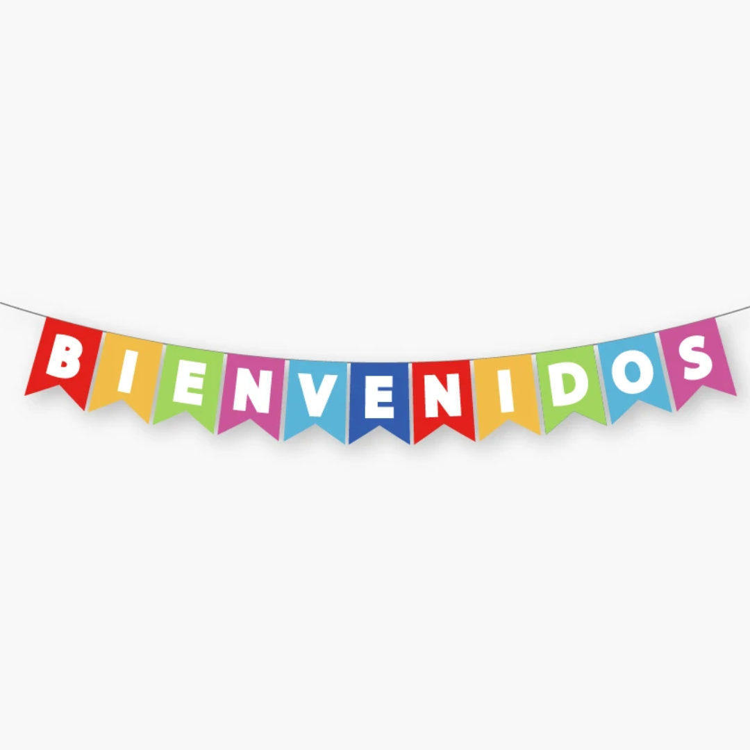 Banderin Bienvenidos