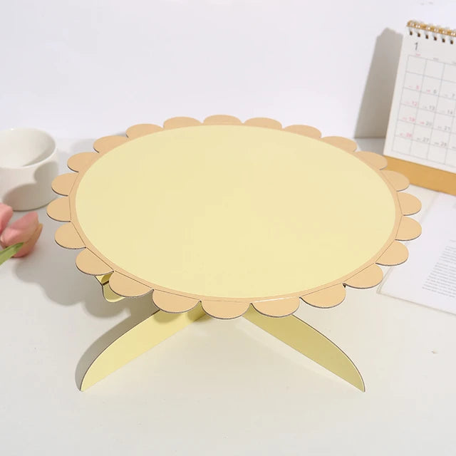 Base Para Torta en Cartón Amarillo