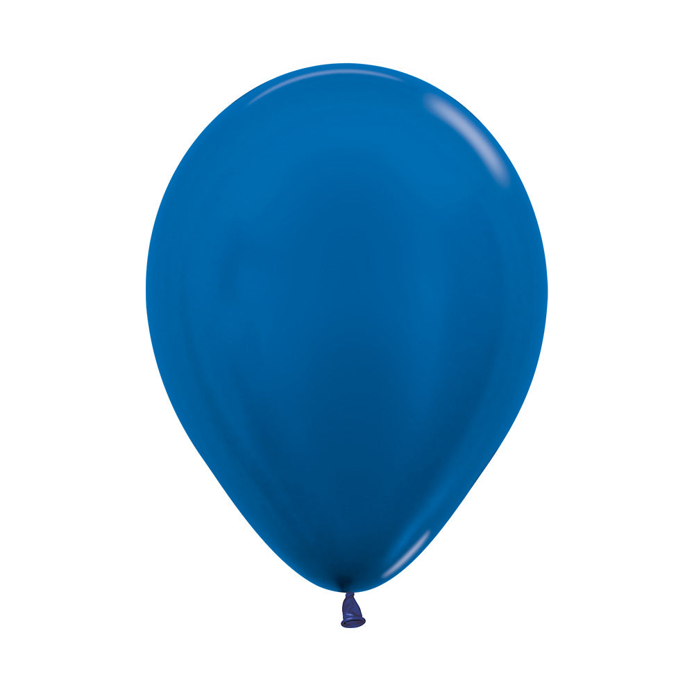 Globo Metal Azul R-12 x12
