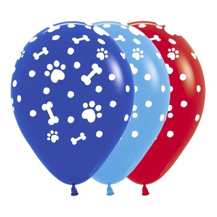 Globo Fashion Huellitas Colores R-12 x12