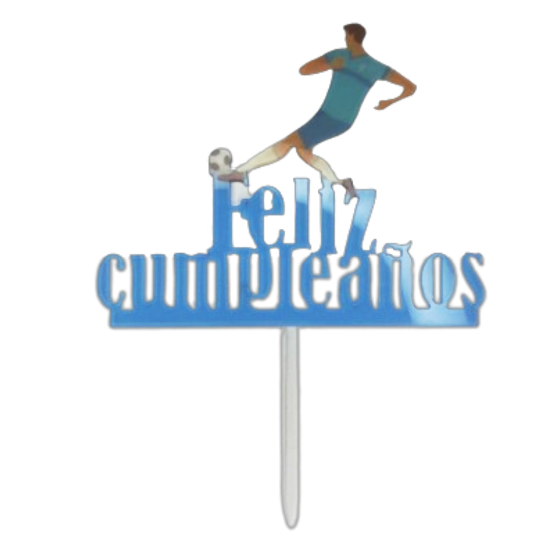 Topper Feliz Cumpleaños Fútbol