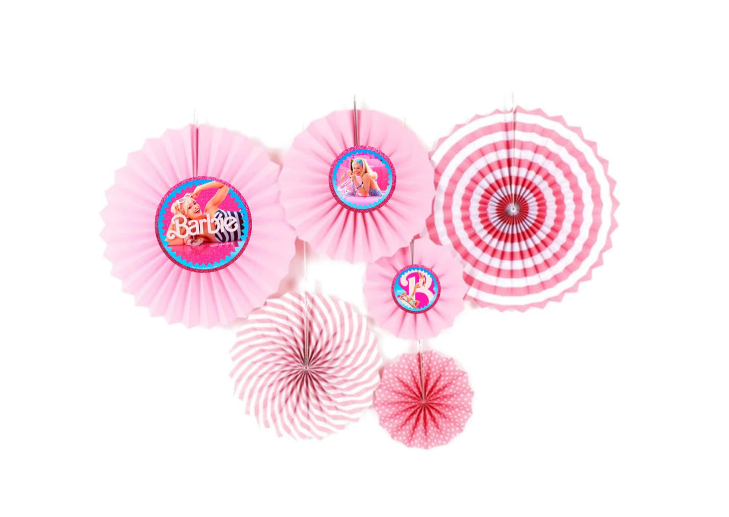 Set Abanicos Barbie