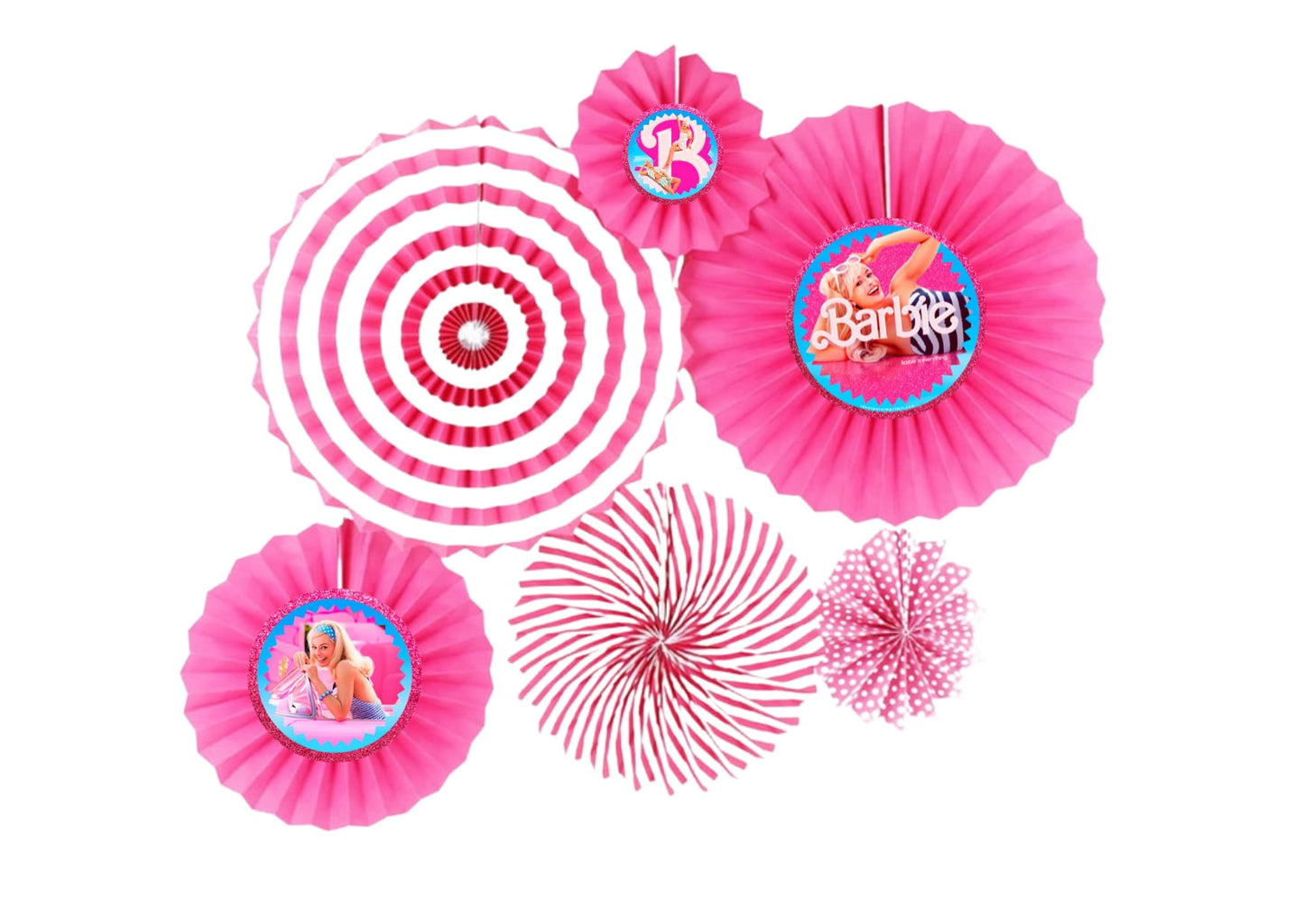 Set Abanicos Barbie