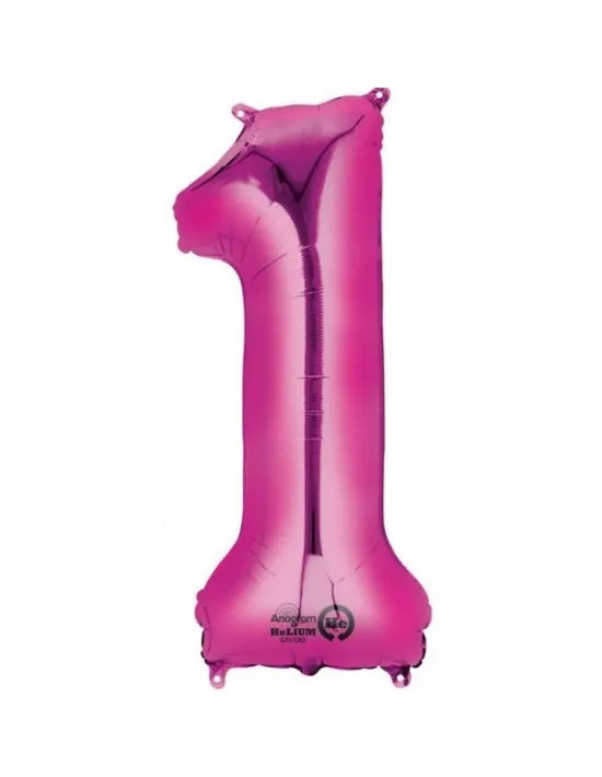 Número 1 Fucsia 40cm
