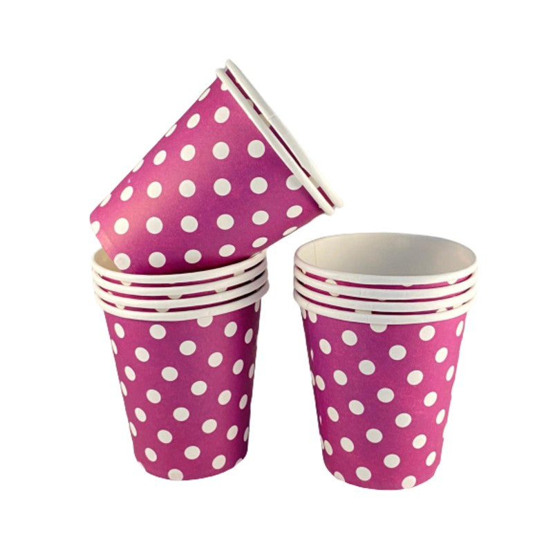 Vaso Violeta Con Lunares