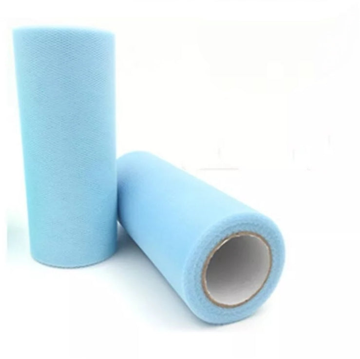 Tul en Rollo Celeste