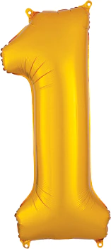Número 1 Dorado 40cm