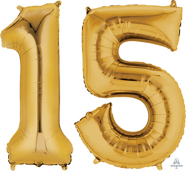 Numero 15 Dorado (40cm)