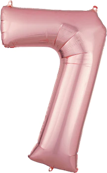 Número 7 Rose Gold 86cm