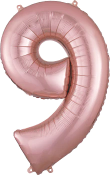 Número 9 Rose Gold 86cm