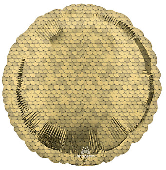 Globo Círculo Lentejuelas Dorado