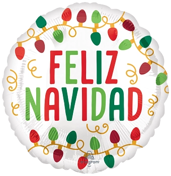 Globo Feliz Navidad con helio