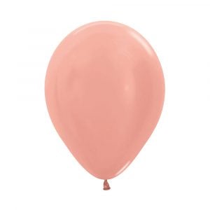 Globo Metal Rosa Oro R-9 x25