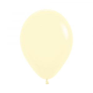 Globo Pastel Mate Amarillo R-9 x50