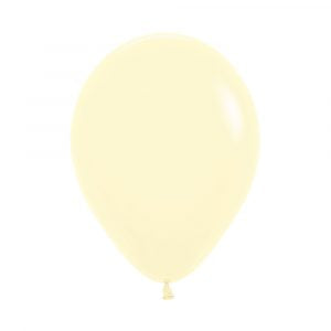 Mini Globo Pastel Mate Amarillo R-5 x50