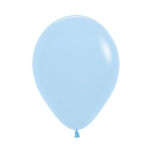 Globo Pastel Mate Azul R-9 x50