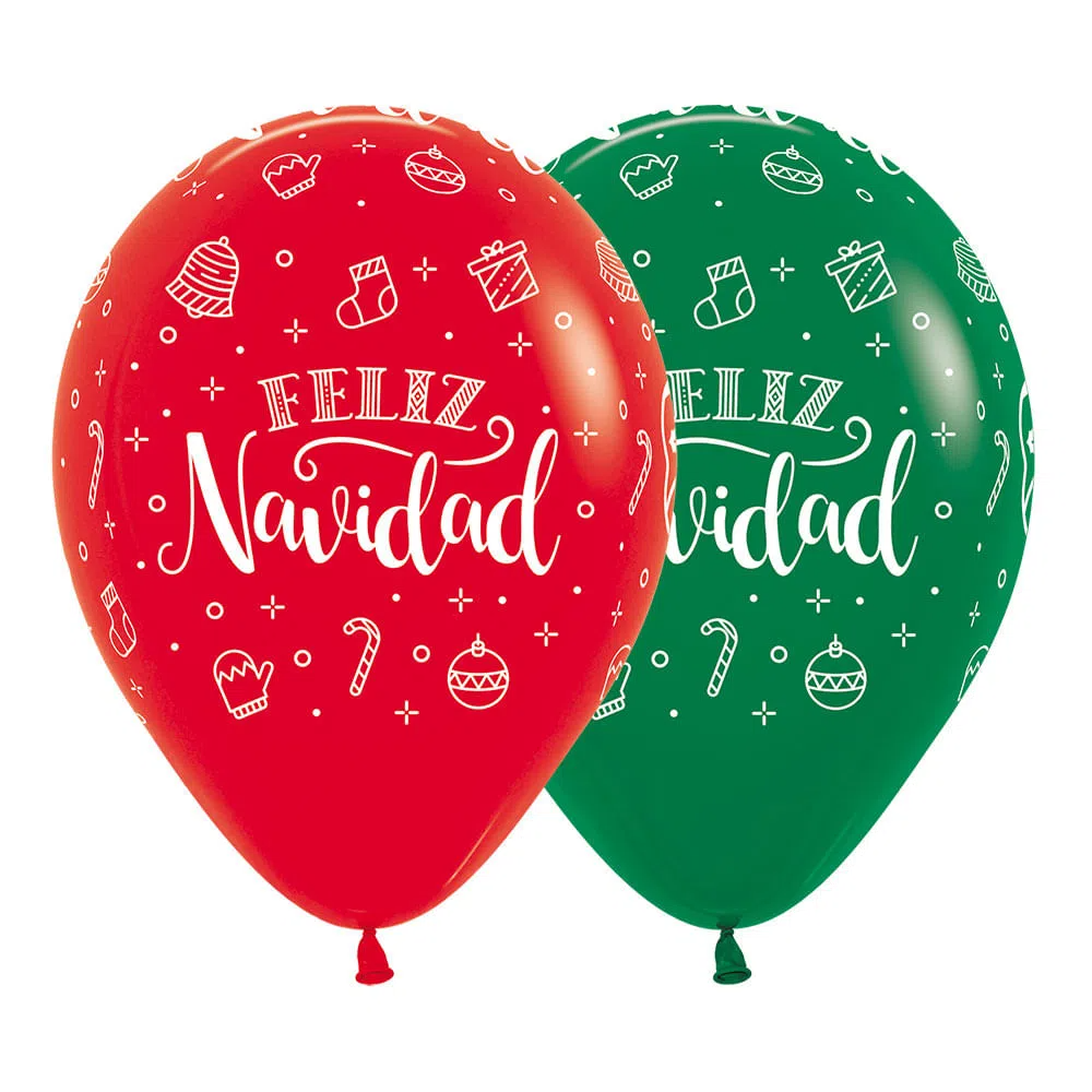 Globo Feliz Navidad R-12 x12