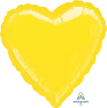 Globo Corazón Amarillo