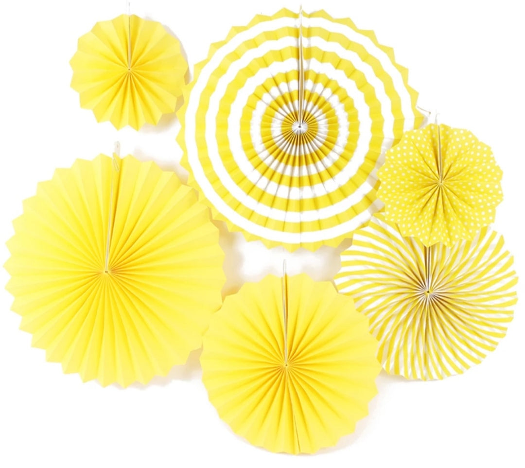 Set Abanico Amarillo