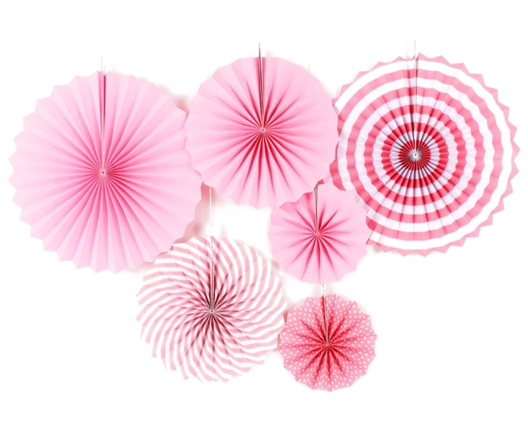 Set Abanico Rosa