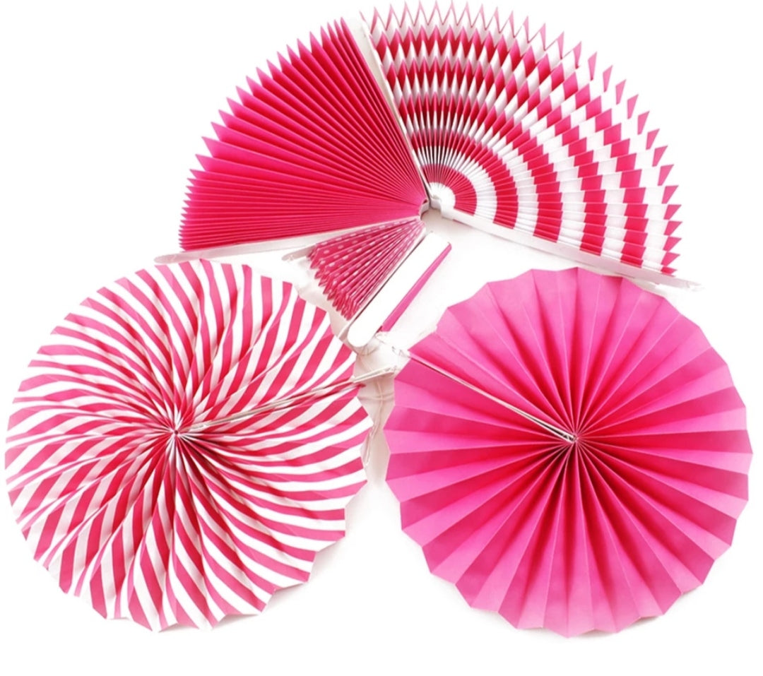 Set Abanico Fucsia