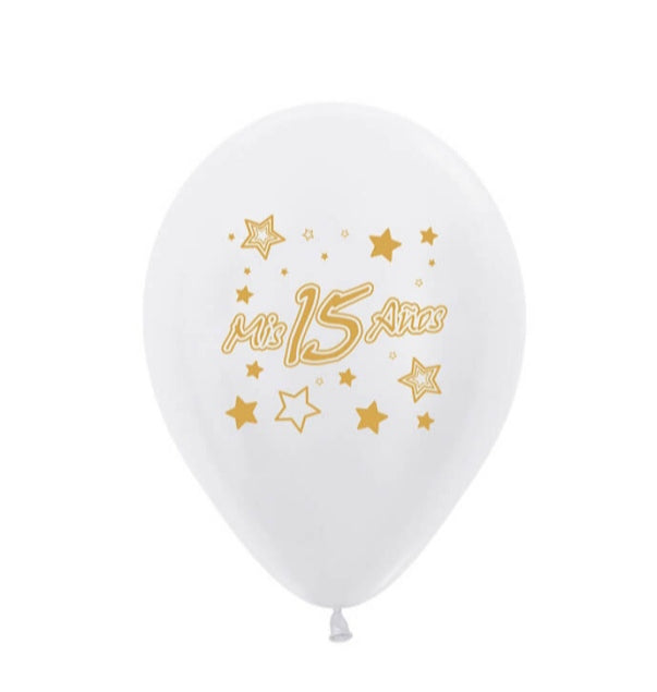 Globo Satín Perla Mis 15 R-12 x12