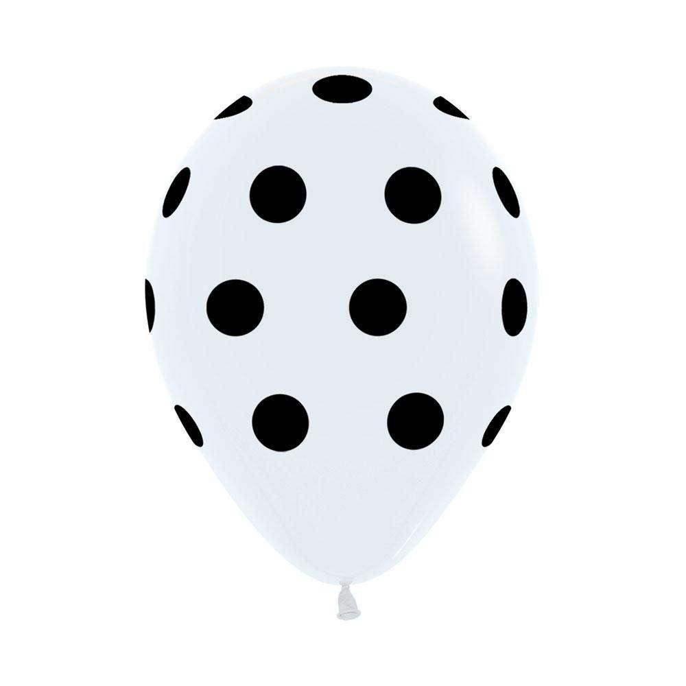 Globo Fashion Polka Dots Blanco R-12 x12