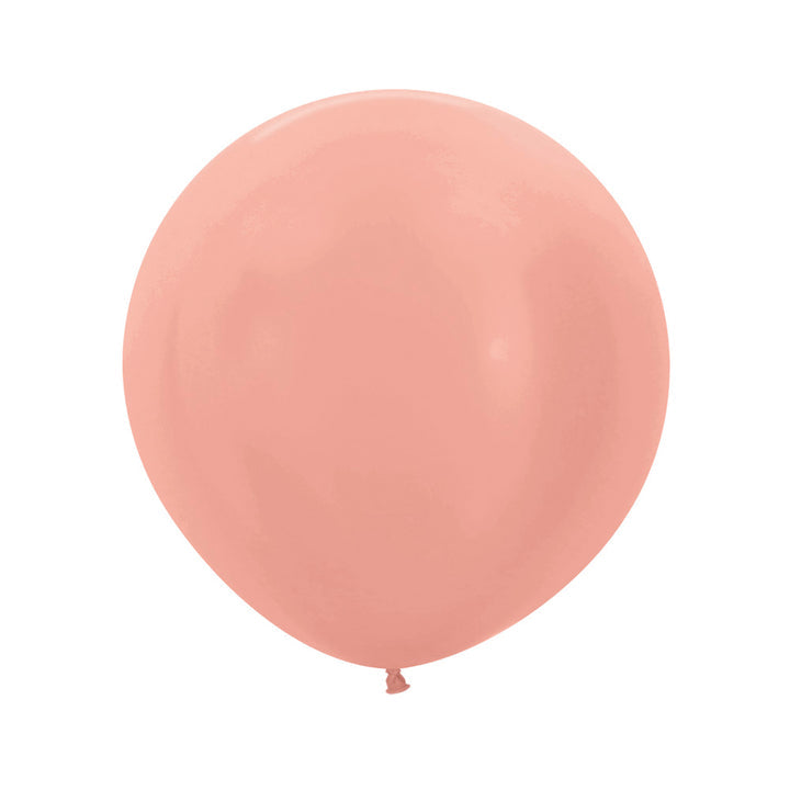 Globo Metal Dorado Rosa R-24 x3