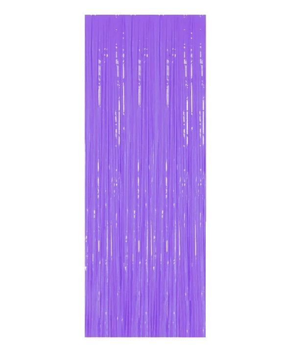 Cortina Flecos Violeta Pastel