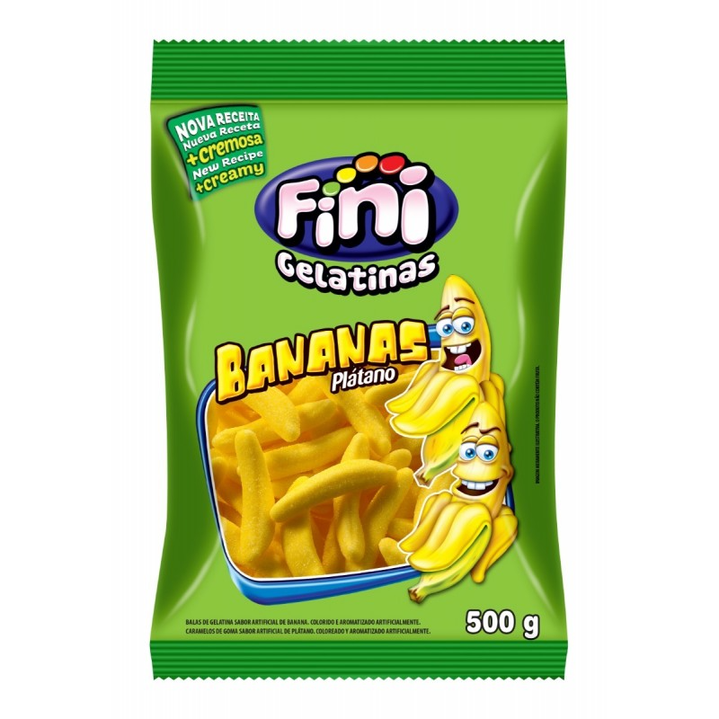 Gelatinas Fini Bananas 500gr