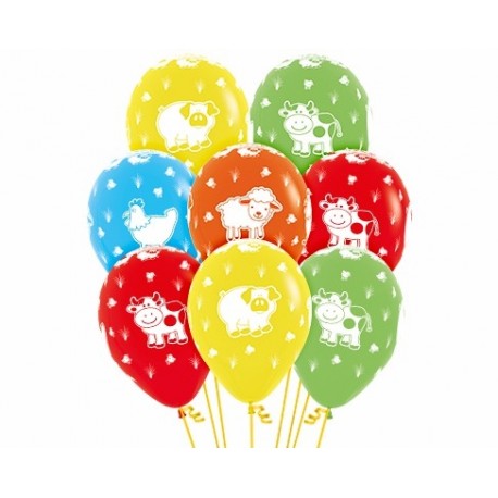 Globo Fashion Animales de la Granja R-12 x12