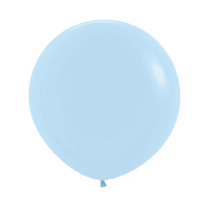 Globo Pastel Mate Azul R-18 x6