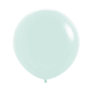 Globo Pastel Mate Verde R-24 x3