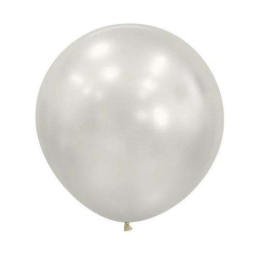 Globo Silk Blanco Nacar R-18 x6