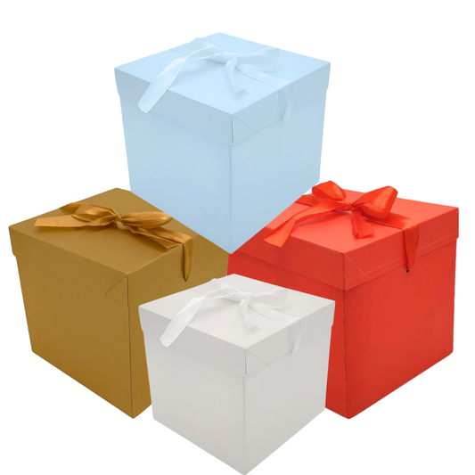 Caja Cubo con moño
