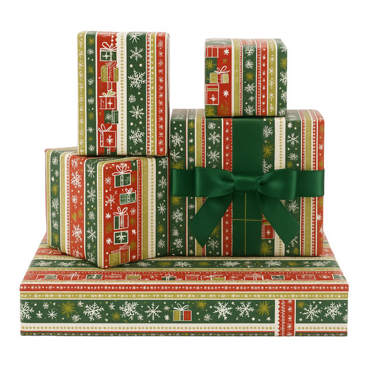 Papel de Regalo Navidad Rojo