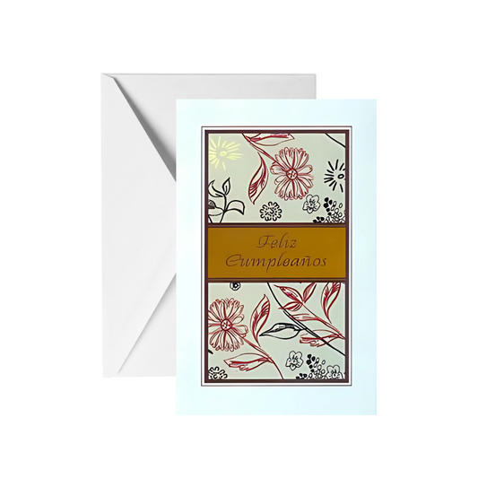 Tarjeta Cumple Flor