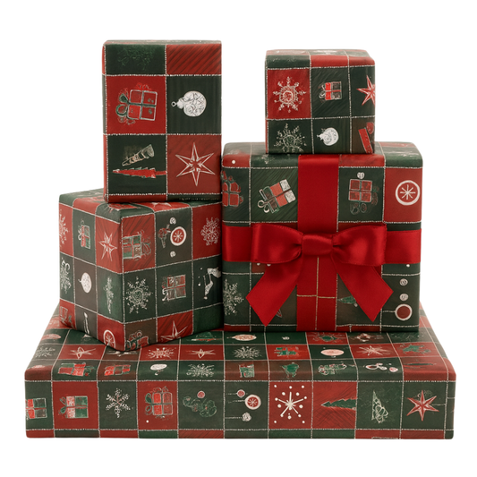 Papel de Regalo Navidad Rojo