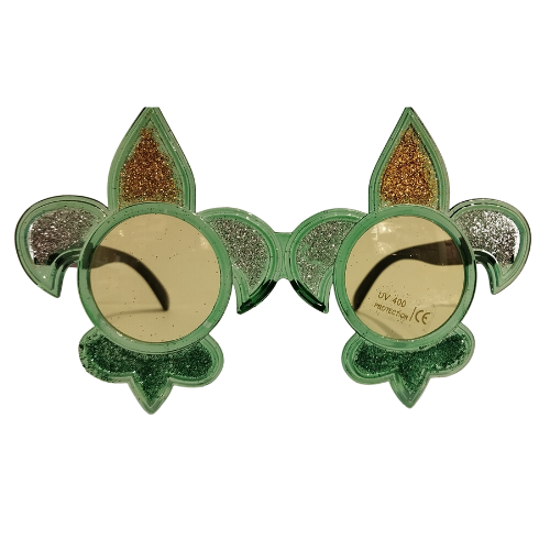 Lente Flor de Lis Verde