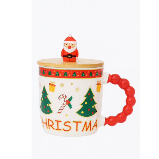 Taza Navideña con Tapa